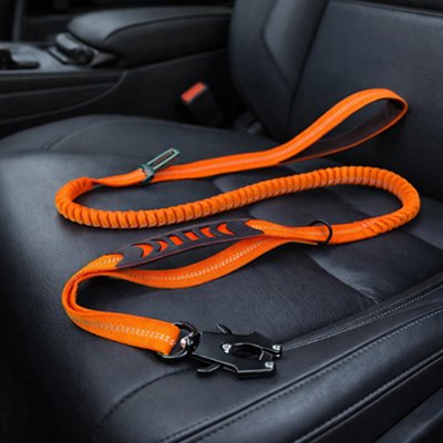 AutoDog Clip Ceinture de sécurité pour chien orange