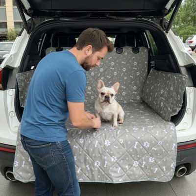 ProtecPaw Protection chien voiture chien assis dans coffre