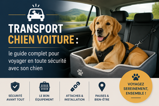 Transports voiture chien confortable et sécurisé