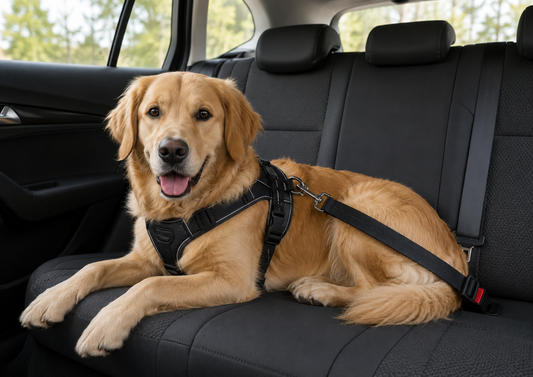 ceinture de sécurité pour chien réglable élastique haut résistance