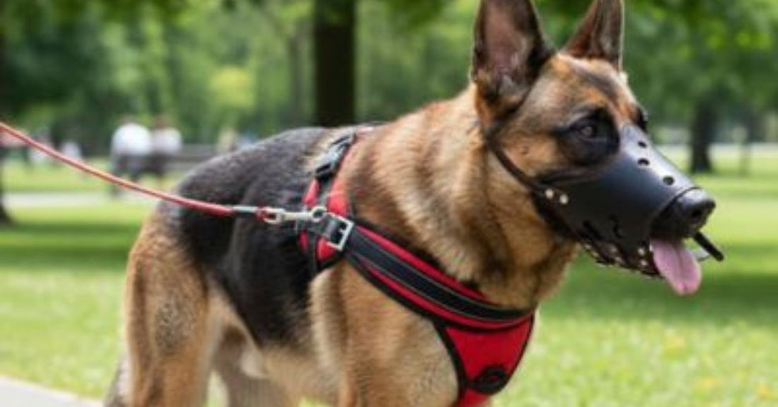 Muselière chien cuir confortable et réglable