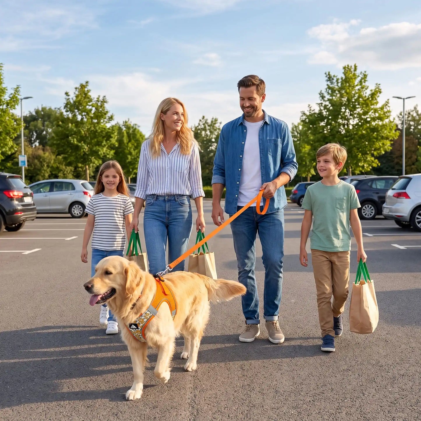 CaniPath laisse harnais pour chien assortis orange