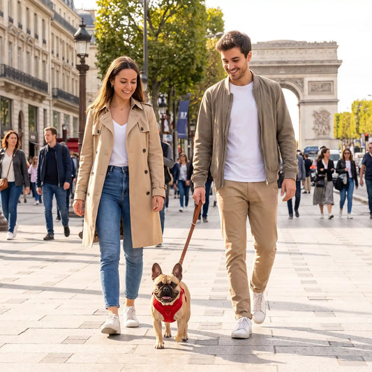 Confort+ chien marche champs Élysées harnais pour chien