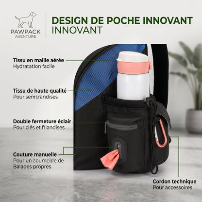 Design poche innovant sac à dos pour chien