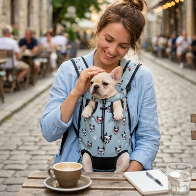 MobileDog sac de transport chien bleu ciel imprimer
