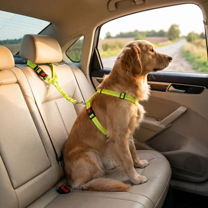 Securidog vert fluo ceinture de sécurité pour chien