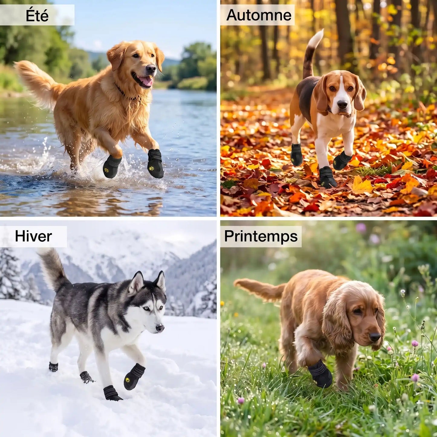 Situation chien quatre saisons chaussure pour chien