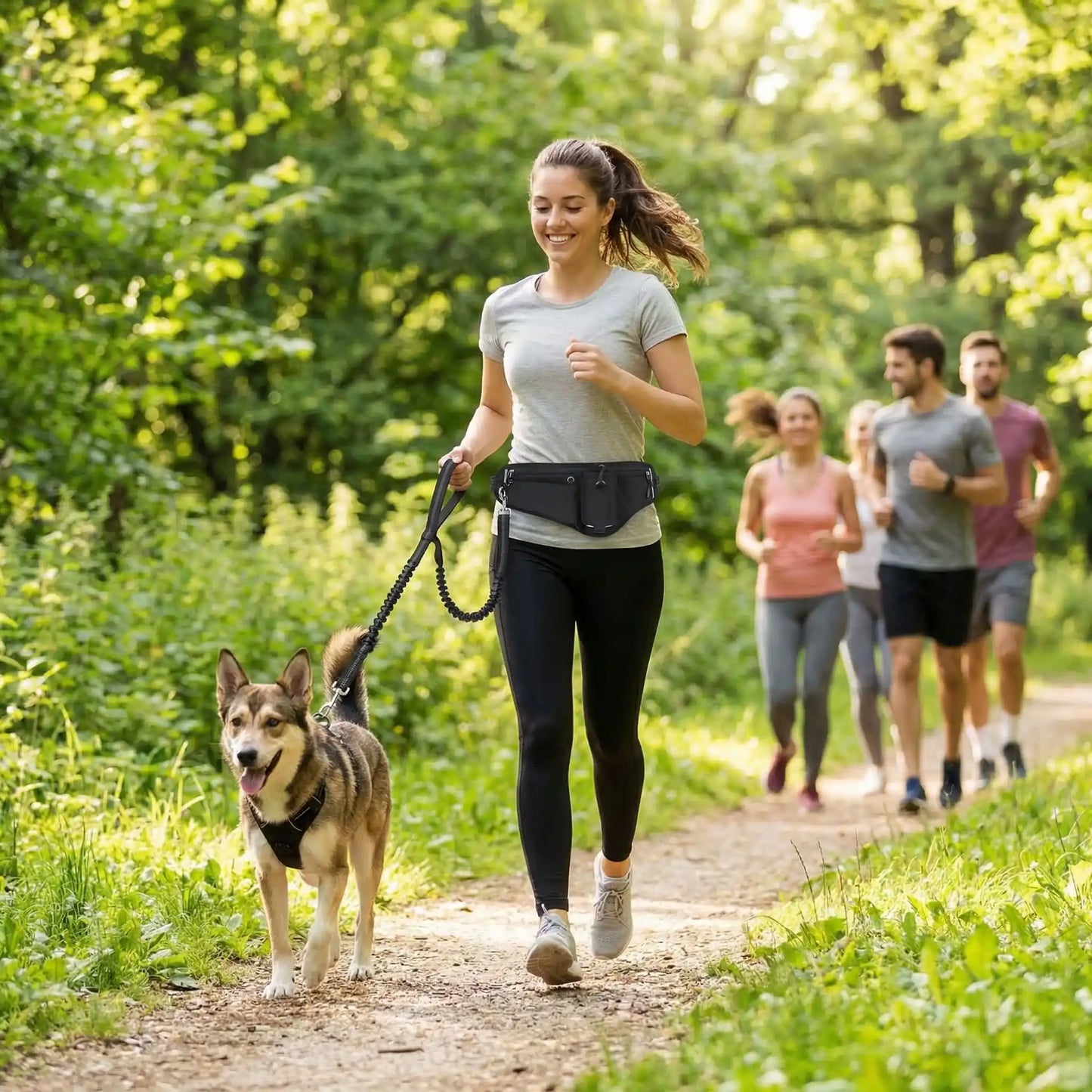 aerocanicross laisse canicross noir 1