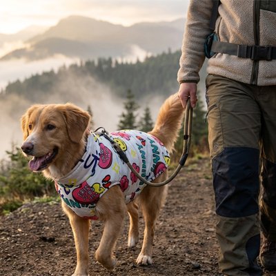 Balade hivernale le chien avec Manteau Chien