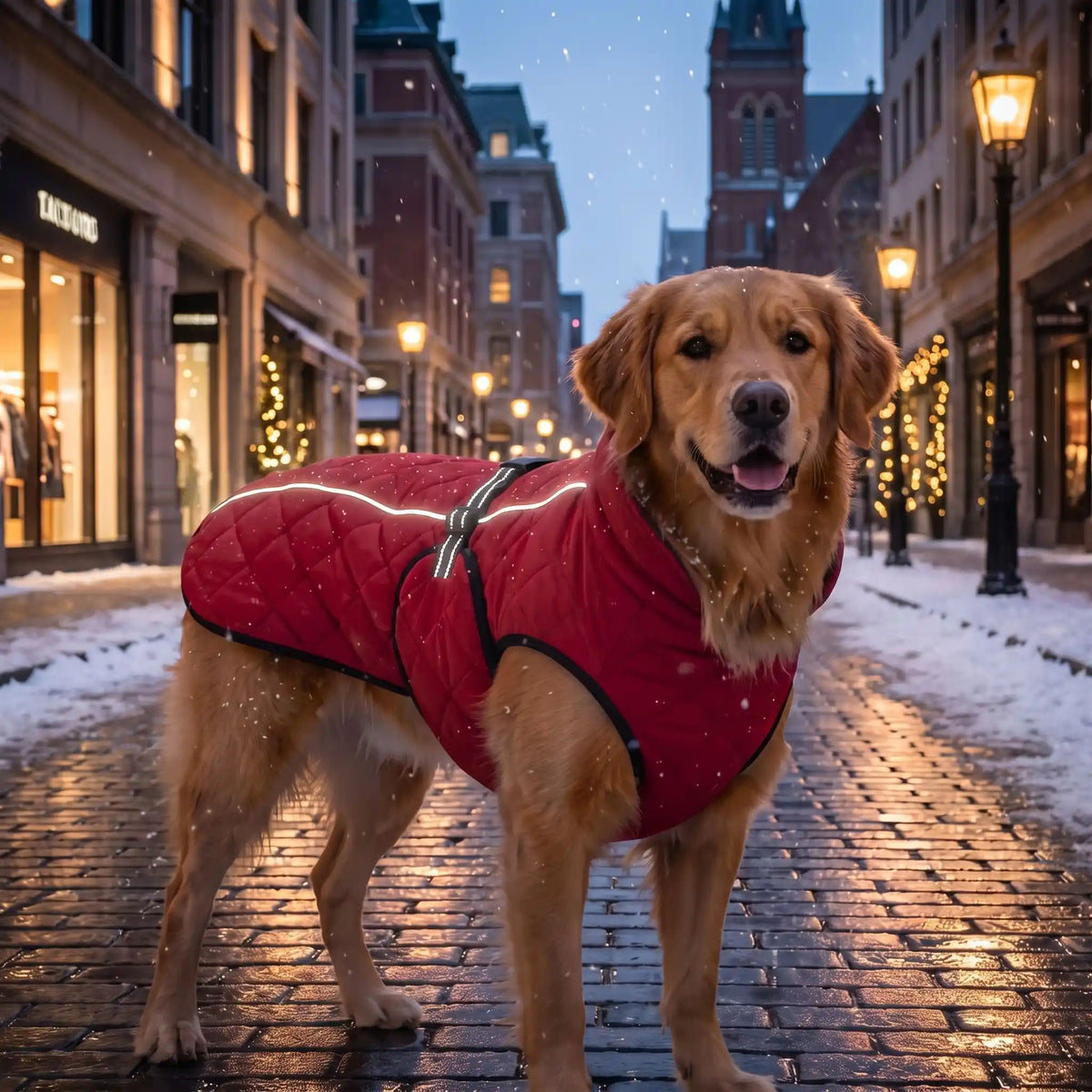 Bande réfléchissante manteau pour chien