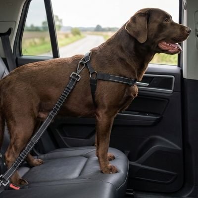 BarkBelt Ceinture de sécurité pour chien 2 type d'attaches