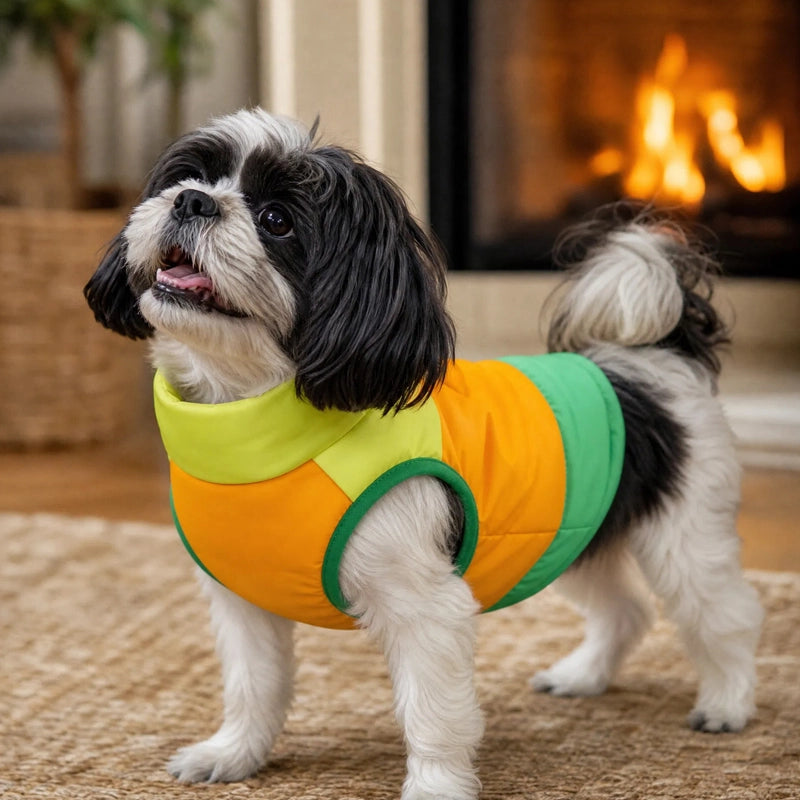 Bichon maison manteau chien trois couleur