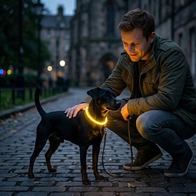 Bolt Collier Chien lumineux pour être vu en ville