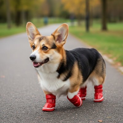Bottes pour Chien rouge