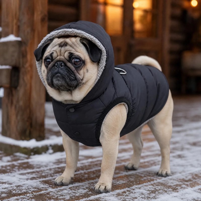 Bouledogue porte Manteau Chien avec capuche