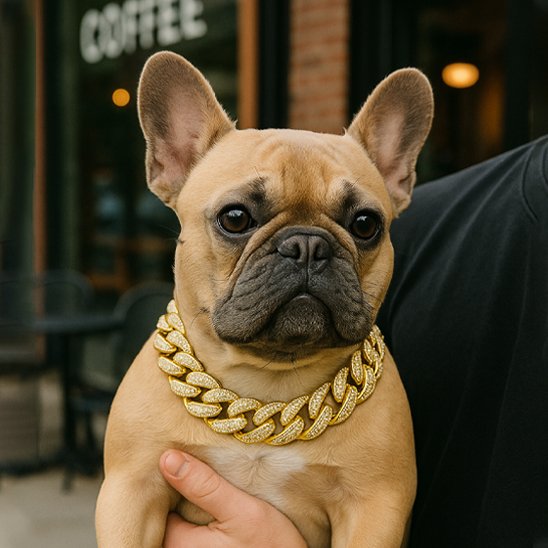 bouledogues francais collier pour chien gourmette