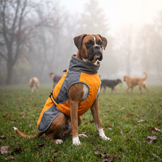 Boxer squarre broullard imperméable pour chien