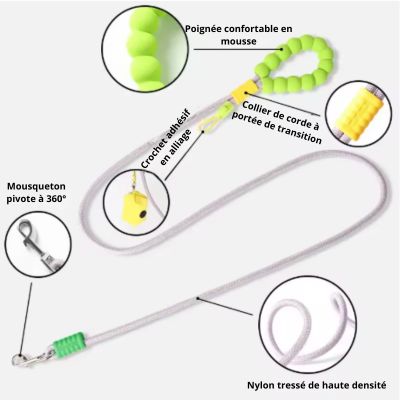 carracteristique laisse pour chien
