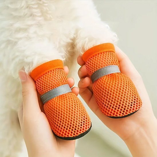 Chaussures chien​ bandes réfléchissantes