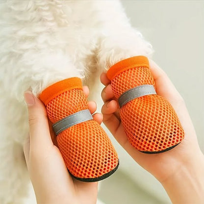 Chaussures chien​ bandes réfléchissantes