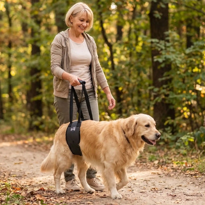 Chien âgés marche sous bois harnais de levage pour chien