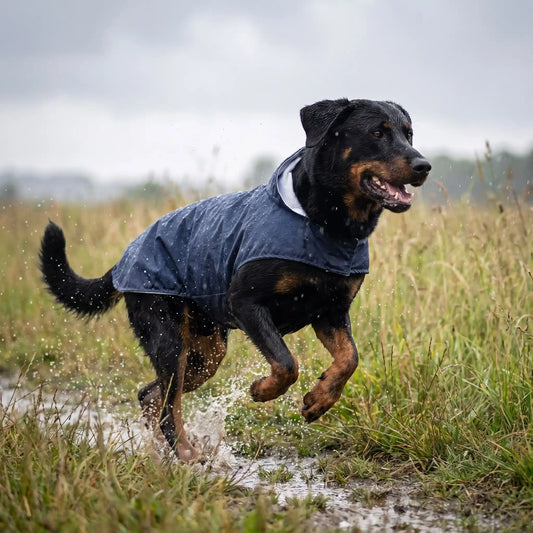 Chien beauceron cour champ imperméable pour chien