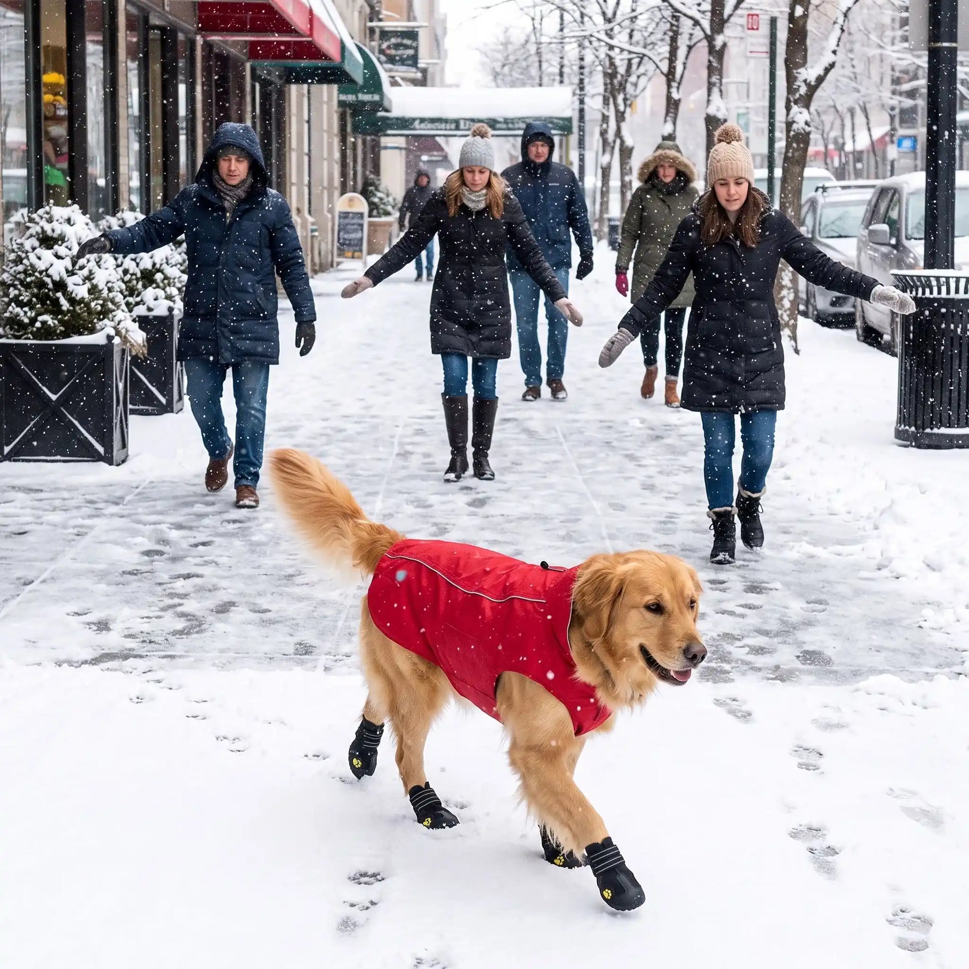 Chien marche neige pas assurer chaussure pour chien
