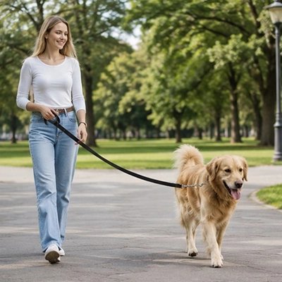 chien sortie au parc ave Longe pour Chien