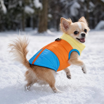 Chihuahuas gambade neige manteau chien