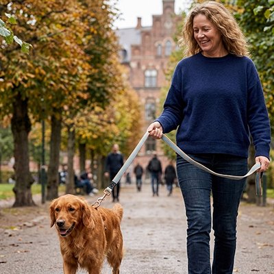 City lead Laisse pour Chien femme rayonnante balade