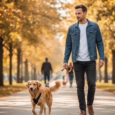 City lead Laisse pour Chien sortie en forêt