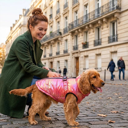Cocker balade place public Manteau Chien