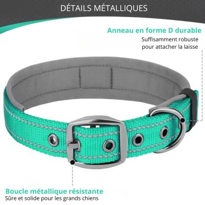 collier chien duke partie metallique