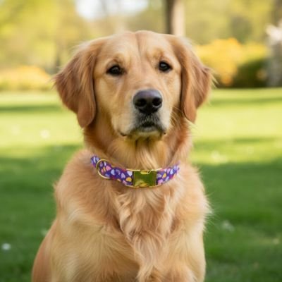 Collier chiot réglable mauve cœur de 