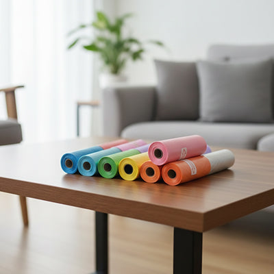Coloured bag arc en ciel sac a crotte
