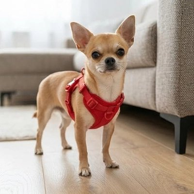 Confort+ Harnais pour Chien rouge 