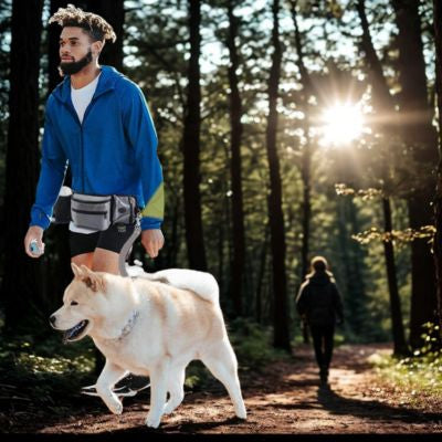 croc poket homme marche bois ensoleilée sac de taille entraînement pour chien