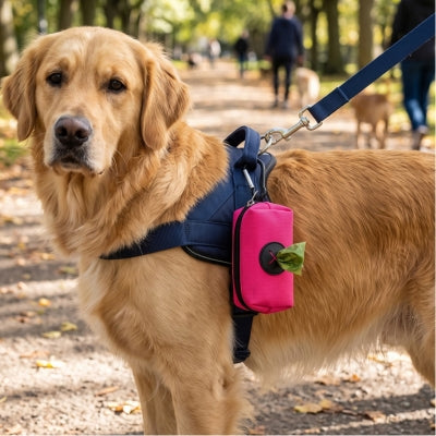 Distributeur de sac à crotte attaché harnais