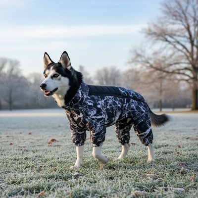 Drys Manteau chien noir avec fermeture éclaire