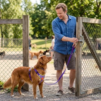 Ergo Nomade le chien va en balade Harnais pour Chien et son maître