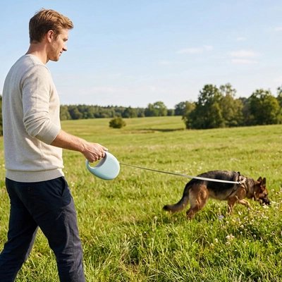 Flexi Walk Laisse enrouleur pour Chien avec système rapide