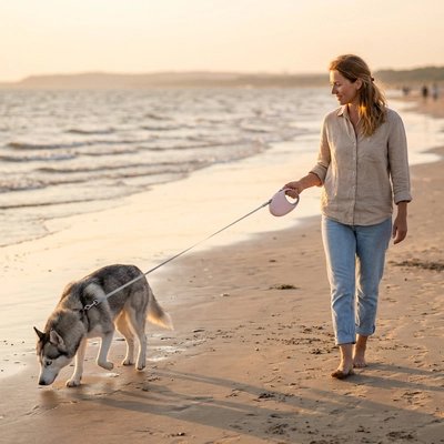 Flexi Walk Laisse enrouleur pour Chien liberté de 5M
