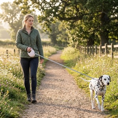 Flexi Walk Laisse enrouleur pour Chien résistante au intempéries 