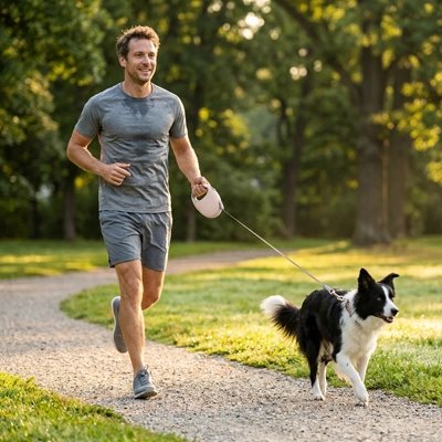 Flexi Walk Laisse enrouleur pour Chien solide chien cours avec son maître