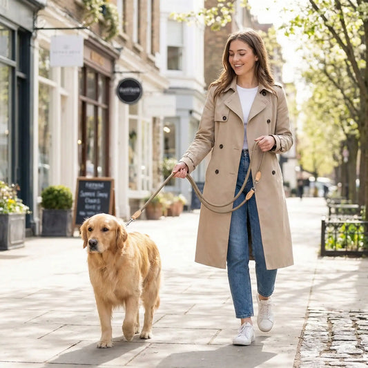 freewalk laisse pour chien bronze