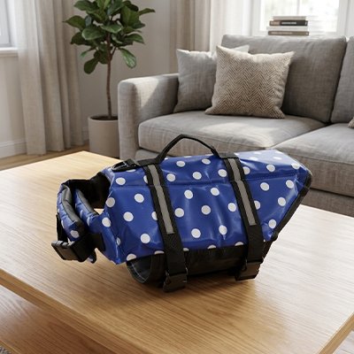 Gilet de sauvetage Chien avec une poignée de récupèration