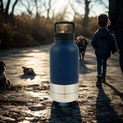 gourde chien 3 en 1 enfant promenade chien forêt