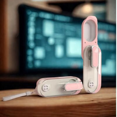 gourde portable pour petit chien rose présentation