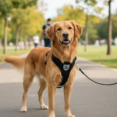 Harnais chien doux fonctionnel