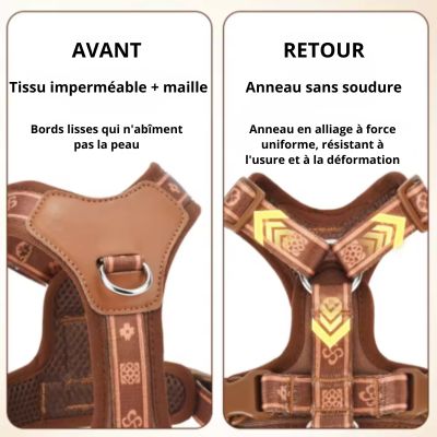 Harnais chien imperméable